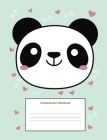 Composition Notebook: Pastel Panda Wide Ruled Exercise Book Notepad for Back to School, Happy, Cute, Sweet Home or Office, Primary and Eleme Cover Image