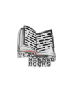 Banned Books Enamel Pin By Out of Print (Created by) Cover Image