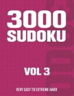 3000 Sudoku: Sudoku Puzzle Book for Adults with Very Easy to Extreme Hard Puzzles - Vol 3 By Visugames Cover Image