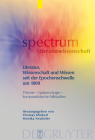 Literatur, Wissenschaft und Wissen seit der Epochenschwelle um 1800 (Spectrum Literaturwissenschaft / Spectrum Literature #15) Cover Image