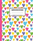Composition Notebook: Heart Pattern Notebook For Girls By Playful Print Notebooks Cover Image