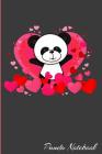 Panda Notebook: Cute Panda Notebook For Panda Lovers Cover Image