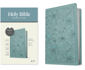 KJV Thinline Reference Bible, Filament-Enabled Edition (Leatherlike, Floral Leaf Teal, Red Letter) Cover Image