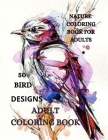 Bird Coloring Book: Cute Bird Designs for Relaxation and Stress Relief Cover Image