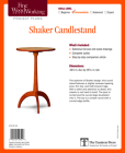 Fine Woodworking's Shaker Candlestand Plan By Christian Becksvoort Cover Image