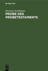 Probe Des Probetestaments: Kritik Und Dank By Hermann Strathmann Cover Image