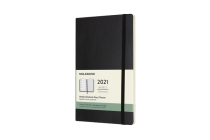 Moleskine 2021 Weekly Planner, 12M, Large, Black, Soft Cover (5 x 8.25) By Moleskine Cover Image