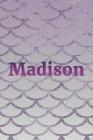 Madison: Writing Paper & Purple Mermaid Cover Cover Image