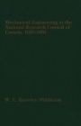Mechanical Engineering at the National Research Council of Canada: 1929-1951 Cover Image