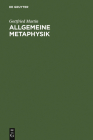 Allgemeine Metaphysik Cover Image