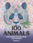 Mandala Colouring for Gel Pens and Pencils - 100 Animals Cover Image