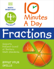 10 Minutes a Day Fractions, 4th Grade (DK 10-Minutes a Day) Cover Image