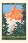 Vintage Journal French Alps Travel Poster By Found Image Press (Producer) Cover Image