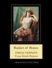 Basket of Roses: Emile Vernon Cross Stitch Pattern Cover Image