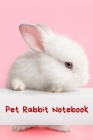 Pet Rabbit Notebook: Custom Personalized Fun Kid-Friendly Daily Rabbit Log Book to Look After All Your Small Pet's Needs. Great For Recordi Cover Image
