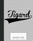 College Ruled Line Paper: TIGARD Notebook By Weezag Cover Image
