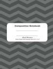 Black Stripe Composition Notebook (Notebooks #9) By Bookz Warehouse Cover Image