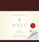 NRSV XL with Apocrypha (burgundy) Cover Image