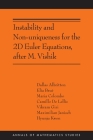 Instability and Non-Uniqueness for the 2D Euler Equations, After M. Vishik: (Ams-219) (Annals of Mathematics Studies #219) By Camillo De Lellis, Elia Brué, Dallas Albritton Cover Image