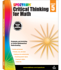 Spectrum Critical Thinking for Math, Grade 5: Volume 47 Cover Image