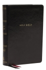 NKJV, Deluxe Reference Bible, Compact Large Print, Imitation Leather, Black, Red Letter Edition, Comfort Print By Thomas Nelson Cover Image