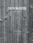 Check Register Tracker Log Book.: checking account bank statement format for collections transaction register Cover Image