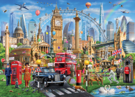 London 500 Piece Jigsaw Puzzle By Peter Pauper Press Inc (Created by) Cover Image