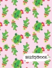 Sketchbook: Big & Little Kawaii Cactus Fun Framed Drawing Paper Notebook By Sparks Sketches Cover Image