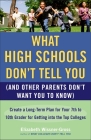 What High Schools Don't Tell You (And Other Parents Don't Want You toKnow): Create a Long-Term Plan for Your 7th to 10th Grader for Getting into the Top Col leges Cover Image