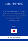 Rules of Procedures for Case relating to Return of Child under the Act for Implementation of the Convention on the Civil Aspects of International Chil By The Law Library Cover Image