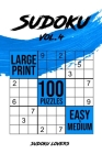 Sudoku Large Print: 100 Easy and Medium Puzzles Cover Image