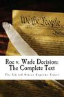 Roe v. Wade Decision: The Complete Text Cover Image