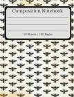 Composition Notebook: Antiqued Bees Composition Book (100 Pages 50 Sheets) Cover Image