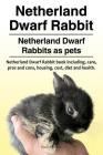 Netherland Dwarf Rabbit. Netherland Dwarf Rabbits as pets. Netherland Dwarf Rabbit book including pros and cons, care, housing, cost, diet and health. By Macy Peterson Cover Image