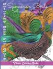 Spencerian birds vibrant books: Amazing swirls coloring book for adults Cover Image