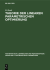 Theorie Der Linearen Parametrischen Optimierung By F. J. H. Nozička Guddat Hollatz Cover Image