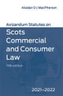 Avizandum Statutes on Scots Commercial and Consumer Law: 2021-2022 Cover Image