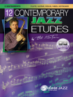 12 Contemporary Jazz Etudes: C Instruments (Flute, Guitar, Vibes, Violin), Book & CD [With CD] Cover Image