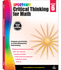 Spectrum Critical Thinking for Math, Grade 6 Cover Image