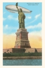 Vintage Journal Blimp and Statue of Liberty, New York City Cover Image