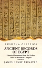 Ancient Records of Egypt Historical Documents From the Earliest Times to the Persian Conquest Volume 2 Cover Image