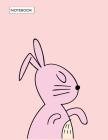 Notebook: Pink bunny on pink cover and Dot Graph Line Sketch pages, Extra large (8.5 x 11) inches, 110 pages, White paper, Sketc By Magic Lover Cover Image