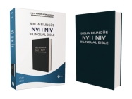 Biblia Bilingüe, Nvi/Niv, Leathersoft, Azul / Spanish Bilingual Bible, Nvi/Niv, Leathersoft, Blue By Nueva Versión Internacional Cover Image