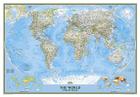 National Geographic World Wall Map - Classic - Laminated (43.5 X 30.5 In) (National Geographic Reference Map) By National Geographic Maps Cover Image