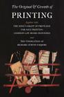 The Original and Growth of Printing By Richard Atkyns Cover Image