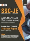 SSC 2021 Junior Engineers Paper I - Mechanical Engineering - 36 Previous Years Solved Papers (2008-20) Cover Image