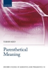 Parenthetical Meaning (Oxford Studies in Semantics and Pragmatics) Cover Image