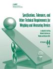 Specifications, Tolerances, and Other Technical Requirements for Weighing and Measuring Devices Cover Image