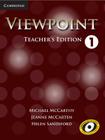 Viewpoint Level 1 Teacher's Edition with Assessment Audio CD/CD-ROM By Michael McCarthy, Jeanne McCarten, Helen Sandiford Cover Image