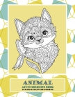Adult Coloring Book Stress Relieving Designs Animal Cover Image